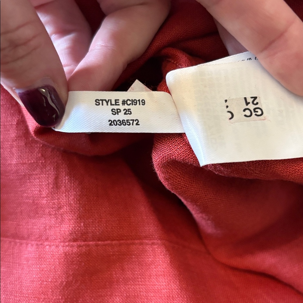 NWT J. Crew Cabana Dress in Linen Size Large Tall - Picture 11 of 11